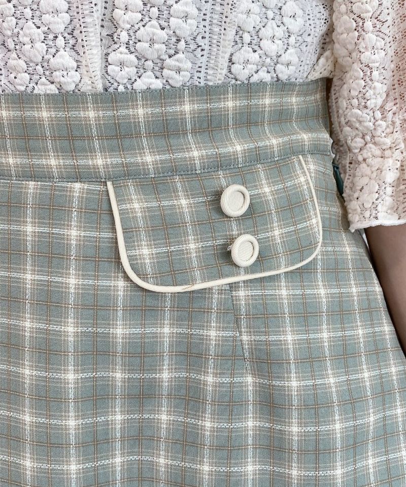 green × white / decorative pocket