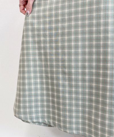 green × white / fabric