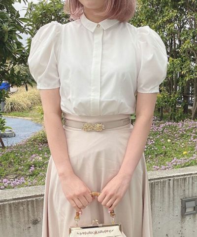 Tuck puff sleeve shirt / an another angelus [41BF01h008]