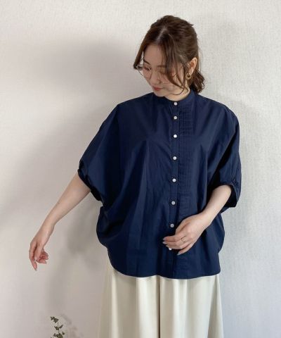 Circle shirt with pin tuck / COUPE LE COEUR [41PF01g004]