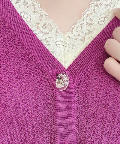 purple / button