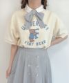 cream / 162cm / layered with cut and sew