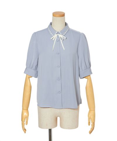 Light blue × white
