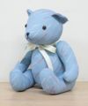 B: Reinette Striped Bowtie Dress L / BLUE x WH 520