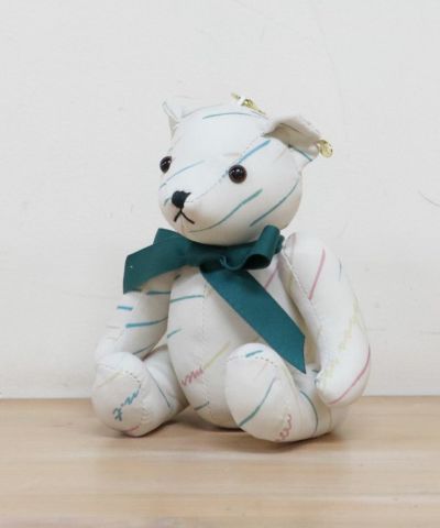 A: Reinette Striped Bowtie Dress IVORY x GR 116