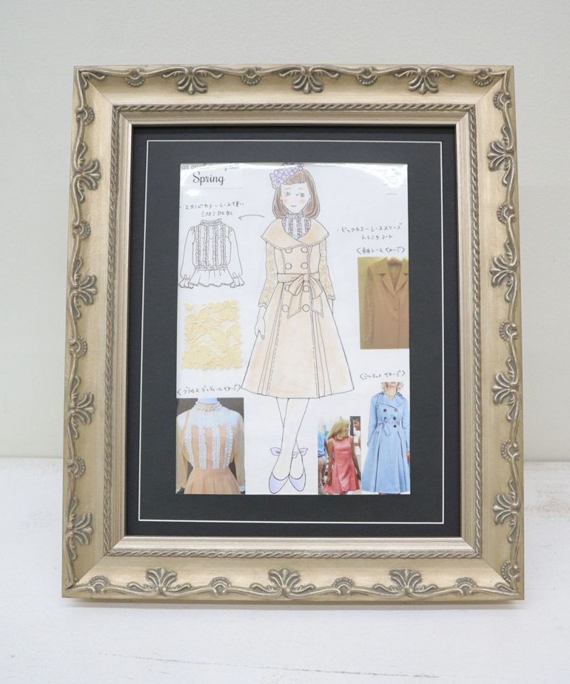 ノスタルジア / 与一真作 抽象画 63×46㎝ A2 額セット 原画1点のみ おしゃれ モダン モザイク テクスチャー インテリア 雑貨（アートポスター  モダン抽象画 ゴールド サークル 北欧インテリア ミニマル 和風 3枚セット 4629 写真・グラフィック Fashion Wall Art 通販  