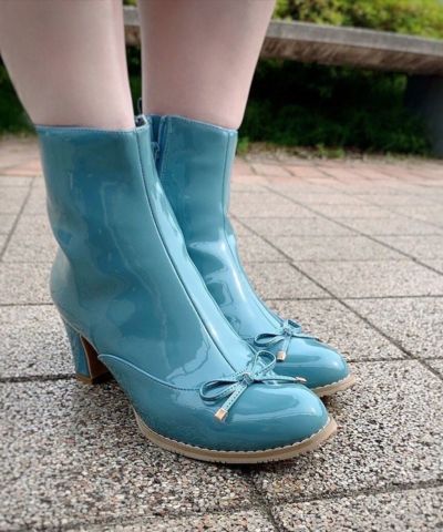 □Front ribbon rain boots/F i.n.t Rain [41RA05d002]