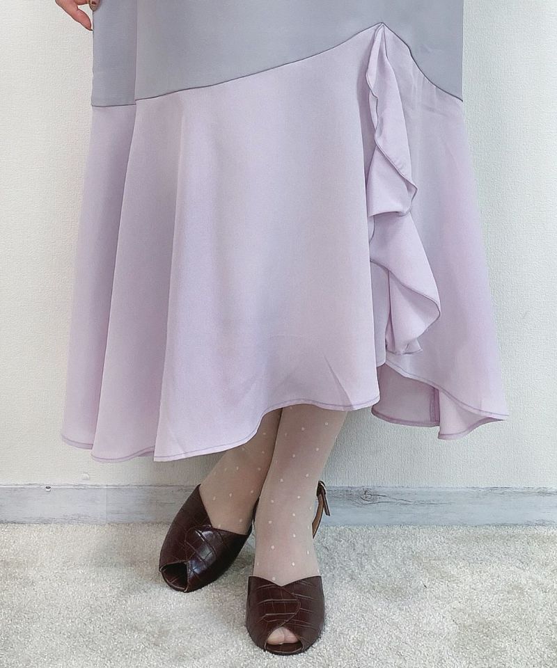 purple / 裾