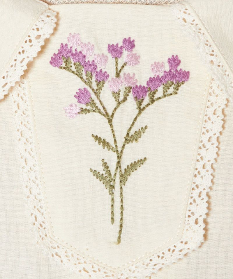 刺繍アップ (ivory×purple)