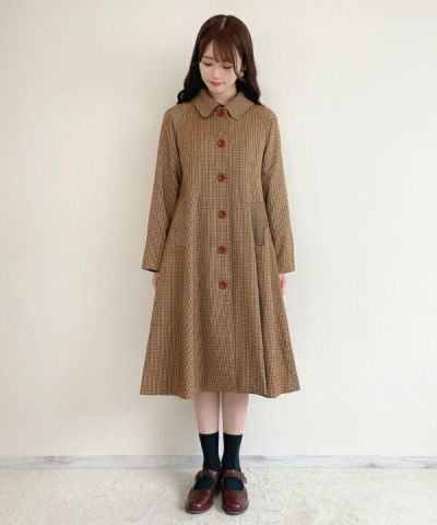 brown×red / 162cm / without cape