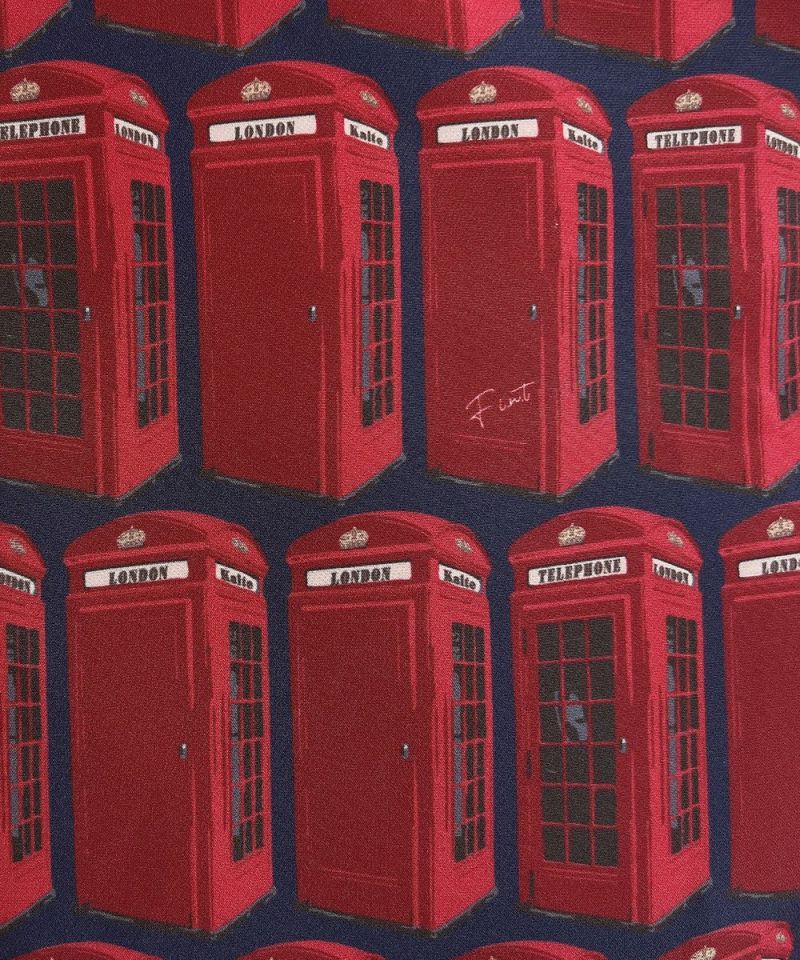 red×navy / Fabric