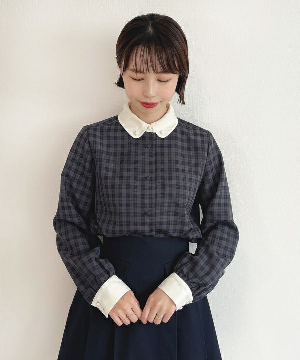 navy×gray / without tie