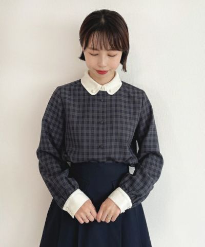 navy×gray / without tie