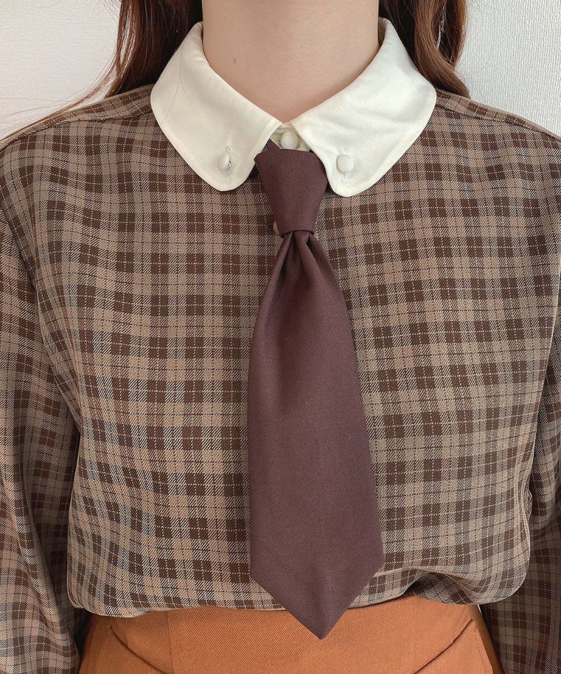 brown×brown / tie