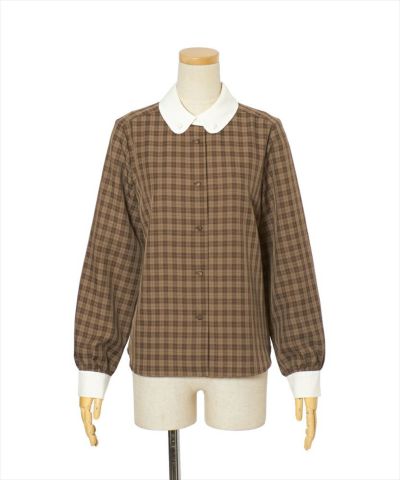 When the tie is removed (brown×brown)