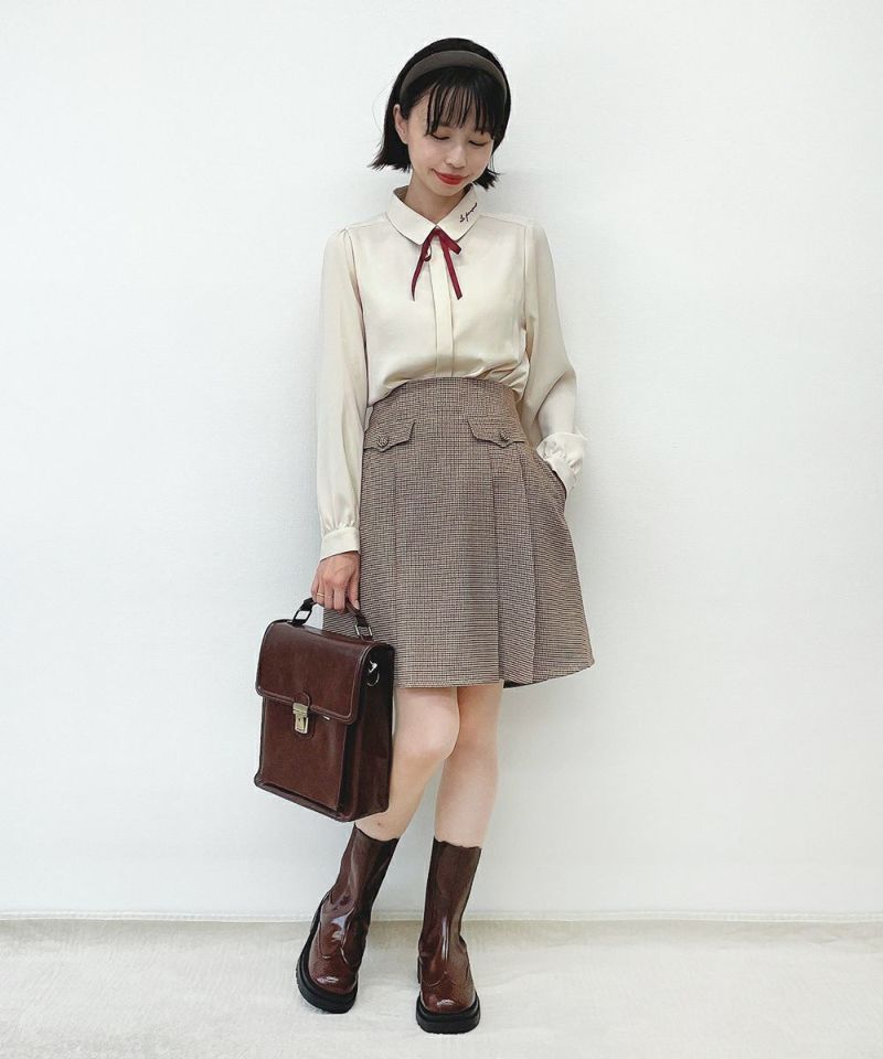 brown×red / 158cm