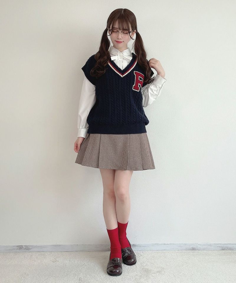 navy×red / 162cm