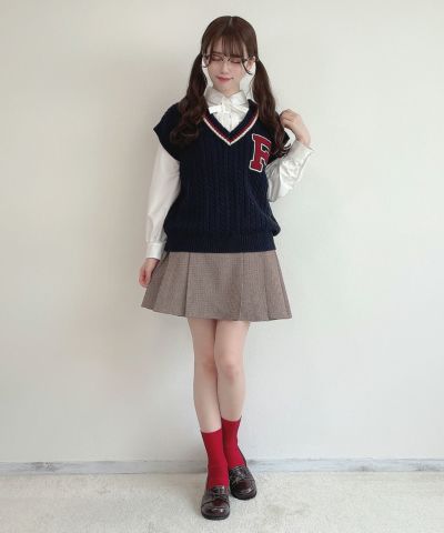 navy×red / 162cm