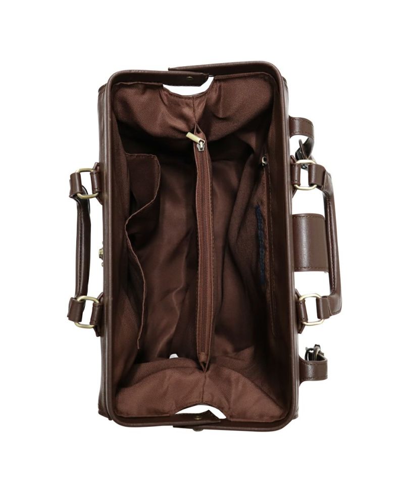 With the bag open (brown)
