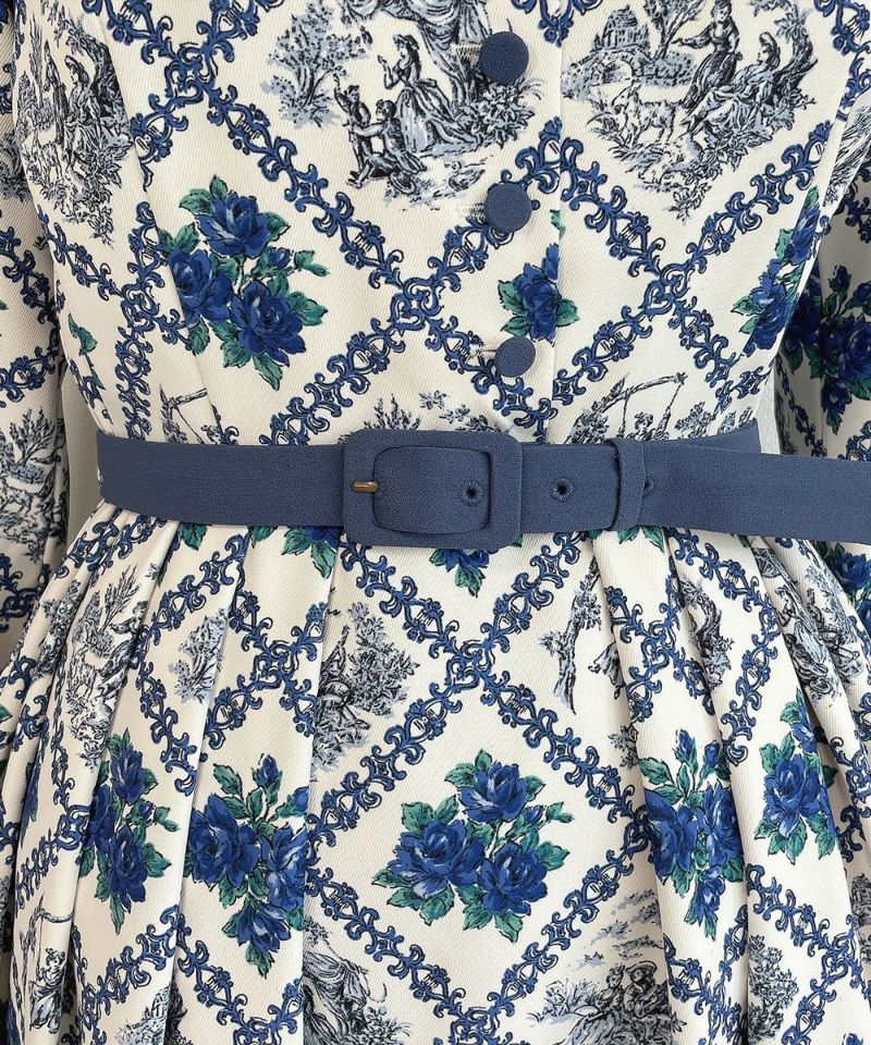 ivory×blue / belt