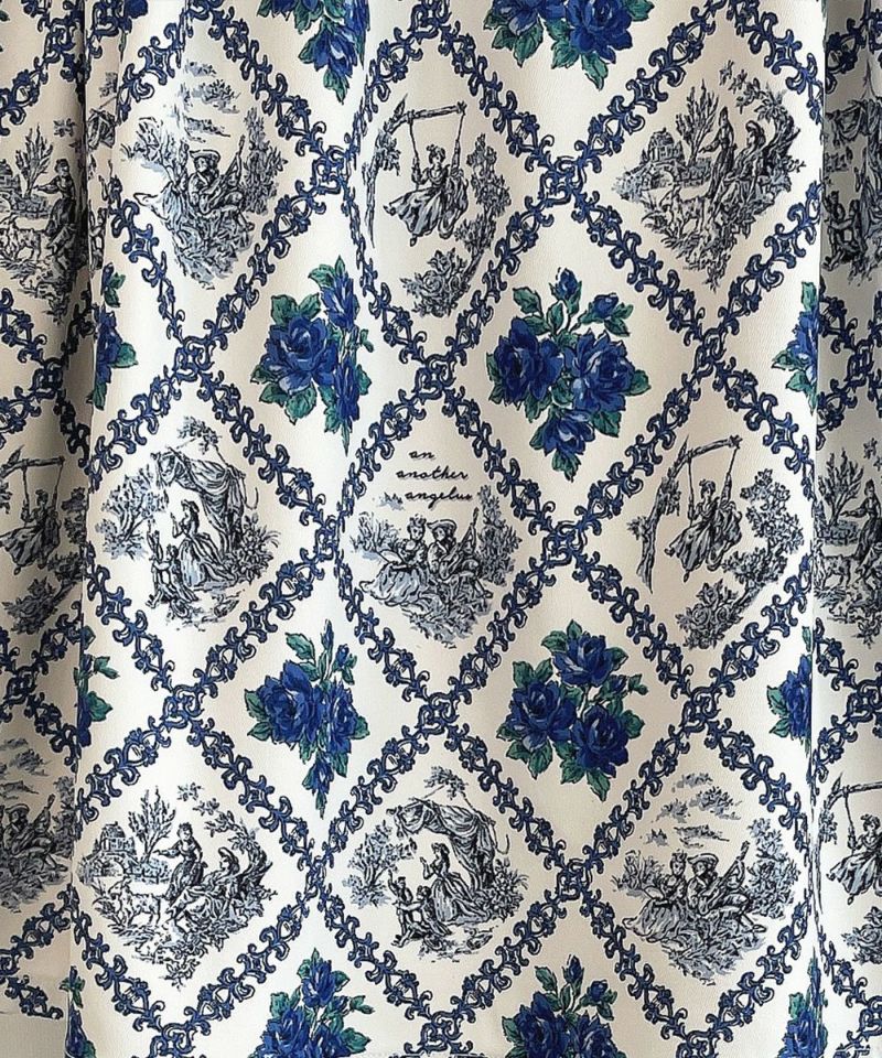 ivory×blue / Fabric