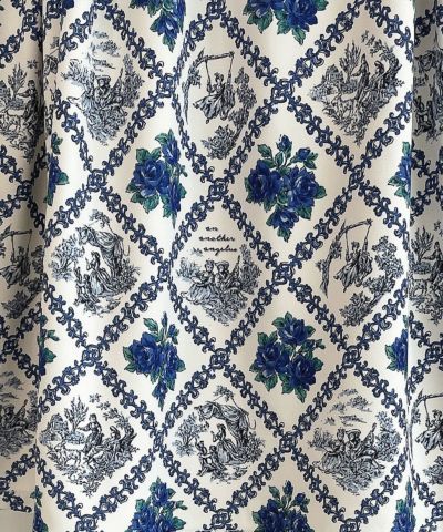 ivory×blue / Fabric