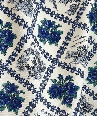 ivory×blue / Fabric
