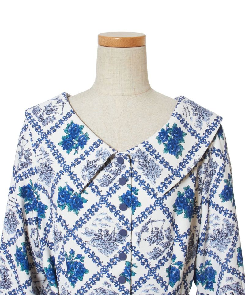 Front up (ivory x blue)