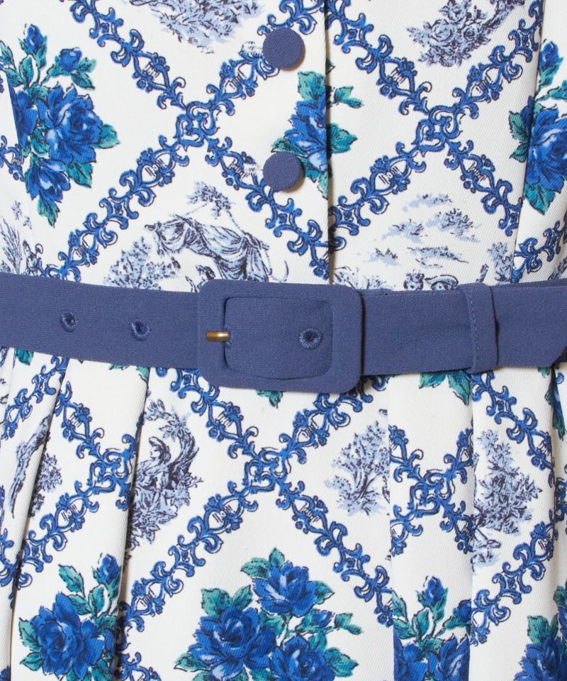 Belt up (ivory×blue)