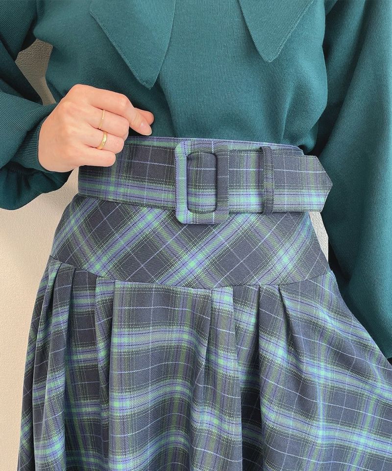 navy×green / belt