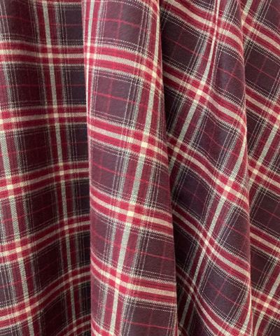 brown × red / fabric