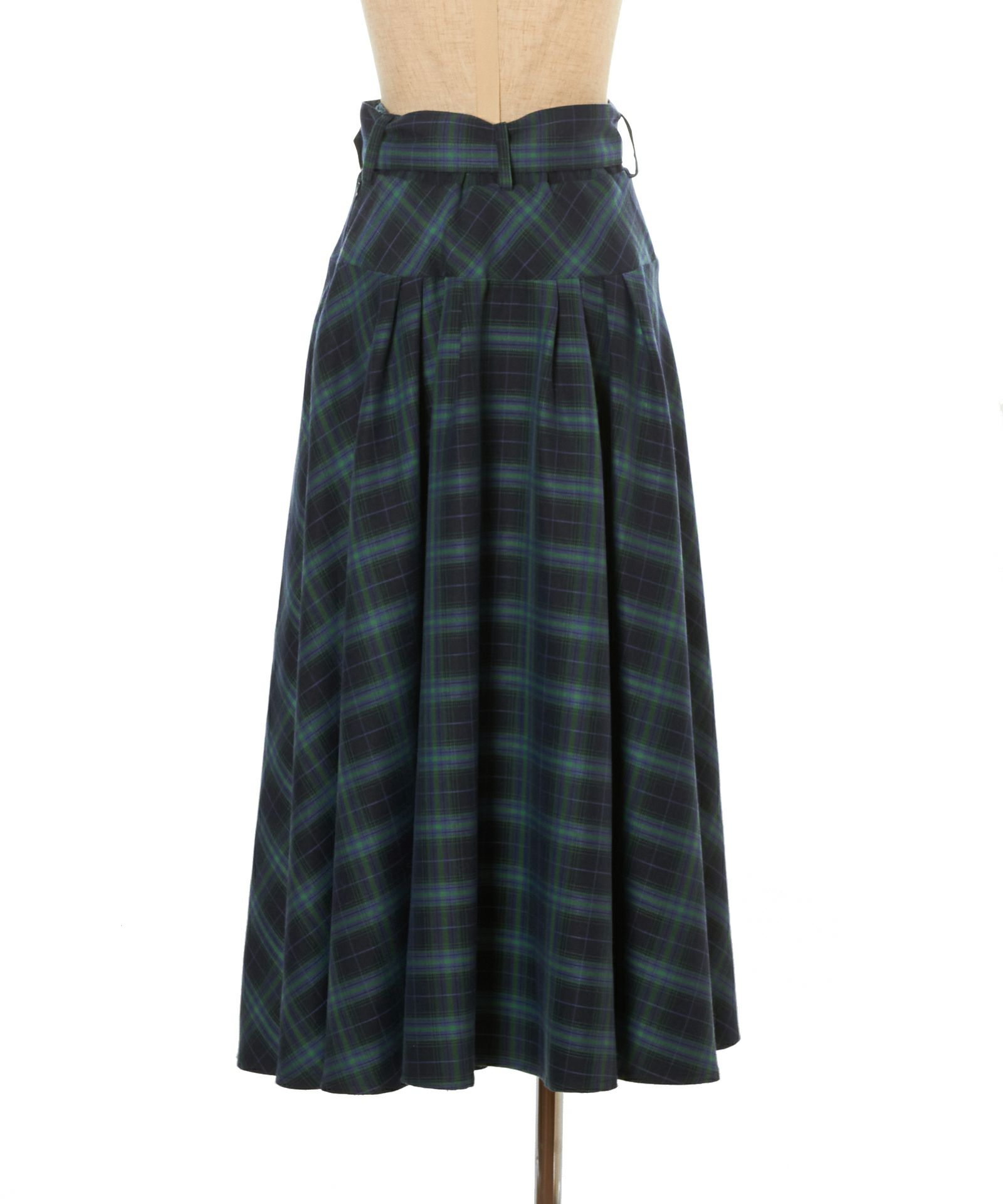 バック (navy×green)