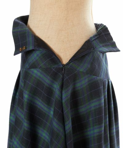 Side zipper (navy×green)