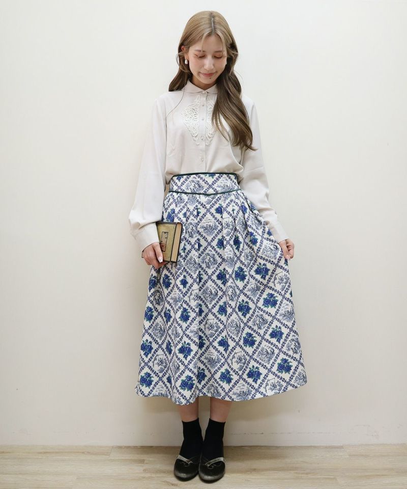 ivory×blue / 160cm