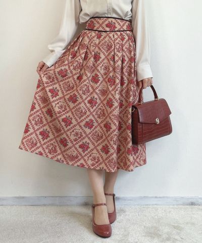 beige×red / 158cm