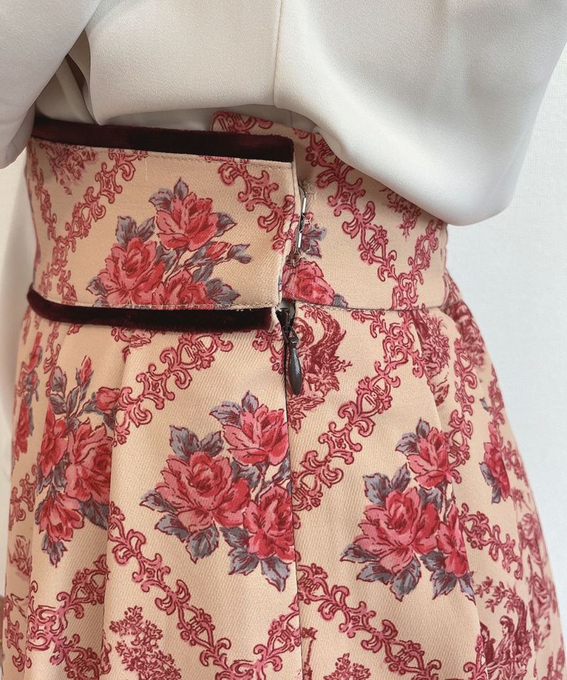 beige × red / side fastener