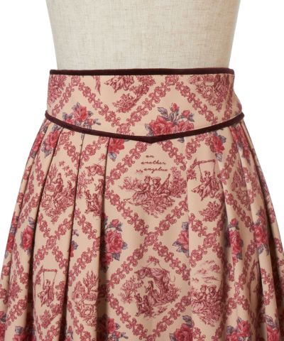 Front up (beige x red)