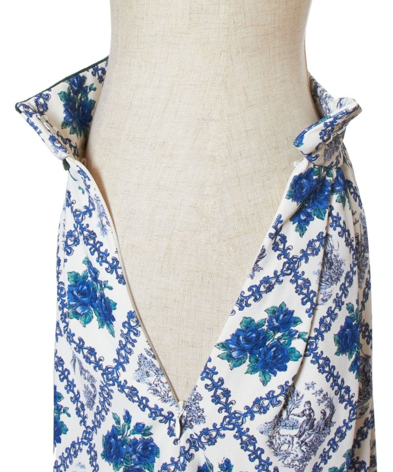 Side fastener (ivory x blue)