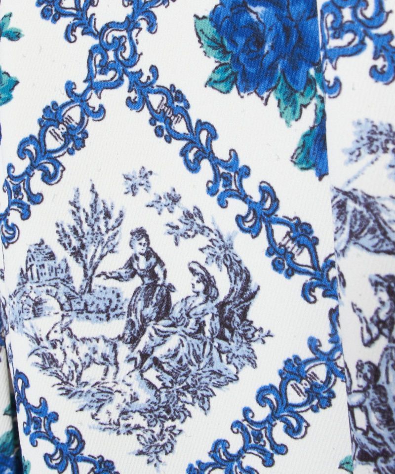 Fabric up (ivory x blue)