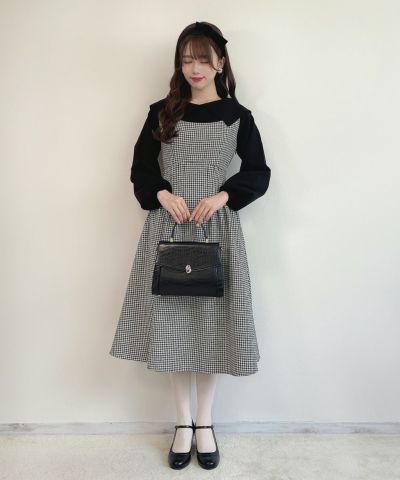 black×gray / 162cm / dress only / size M