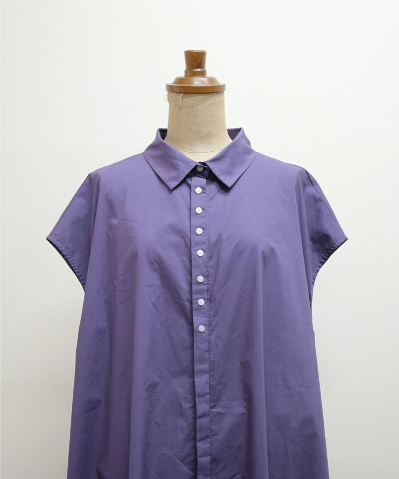 フレンチスリーブフレアーシャツワンピース/COUPE LE COEUR