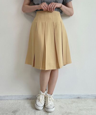 □Box pleated skirt/F int [42AG02n018]