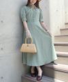 green × white / 153cm / S size wearing