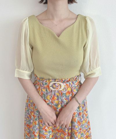 □ Willow chiffon sleeve terry T/an another angelus [42BI02h003]