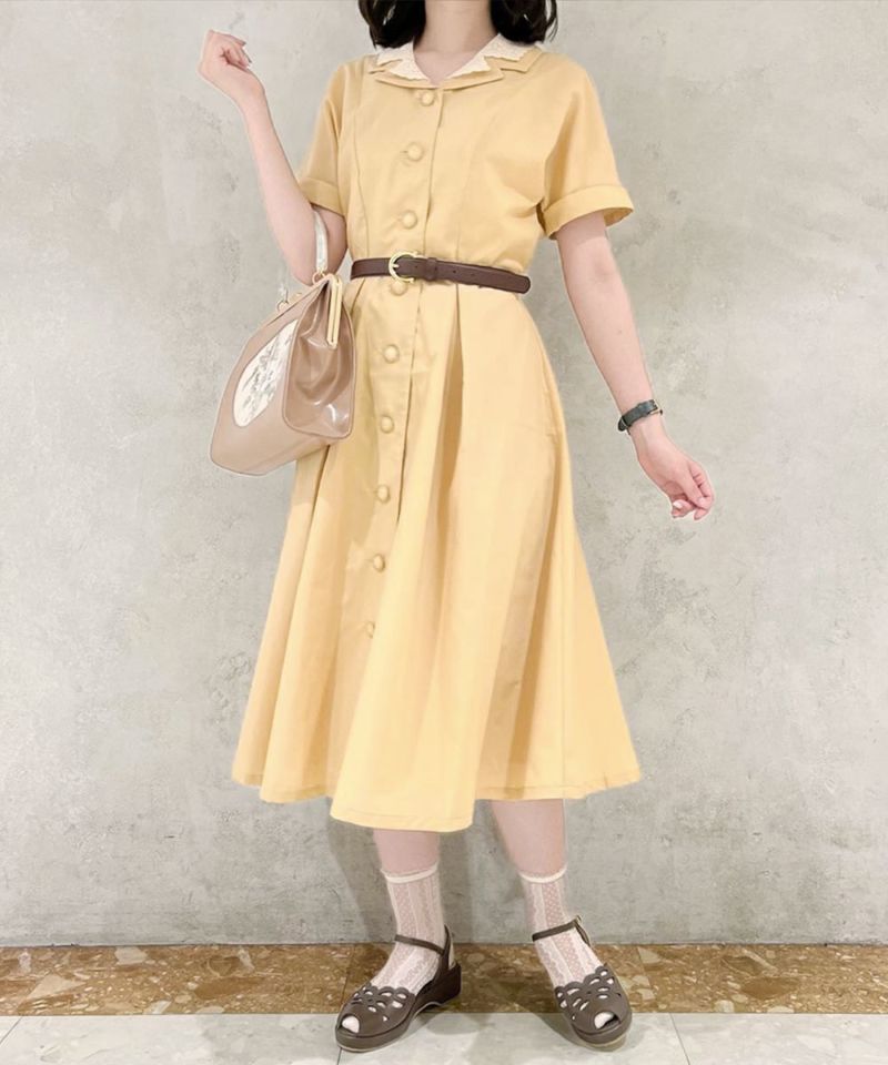 light yellow / 159cm / belt arrangement