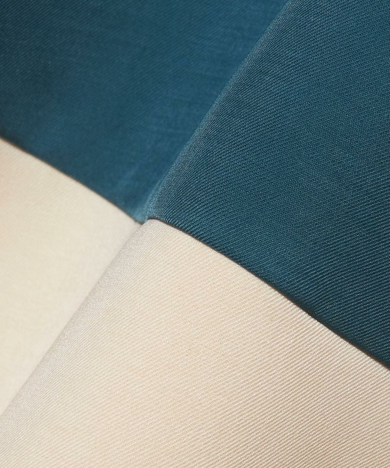 生地アップ (blue green×white)