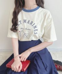 off white×blue / 162cm