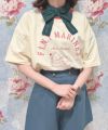 ivory × red / 155cm / layered with polo shirt