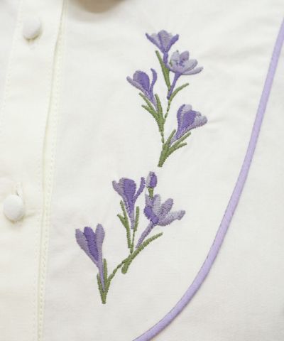 Embroidery (ivory x purple)