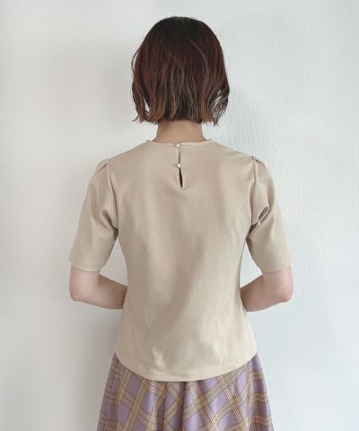light beige / 158cm / with the collar removed